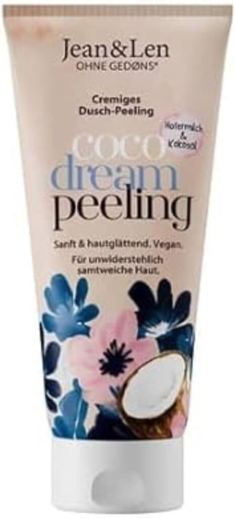 Jean & Len Exfoliante de Ducha Leche de Avena y Coco