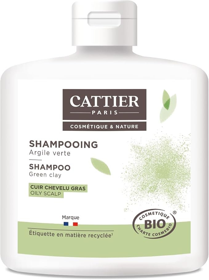 Cattier Champú Cuero Cabelludo Graso Arcilla Verde 250 ml