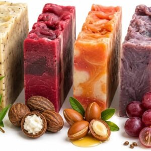Pack 4 Jabones Artesanales Naturales Aguacate y Monoï