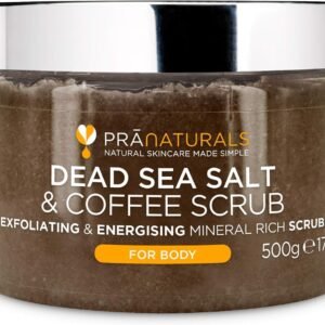 PraNaturals Exfoliante Sal del Mar Muerto Café 500g