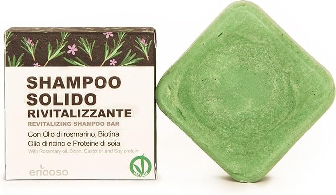 Enooso Champú Sólido Anticaída Romero y Biotina
