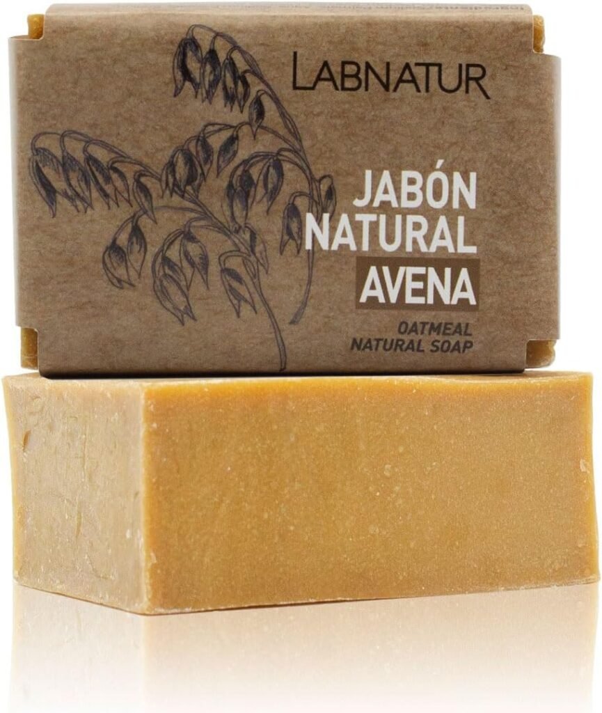 Labnatur Jabón Natural de Avena Vegano y Artesanal