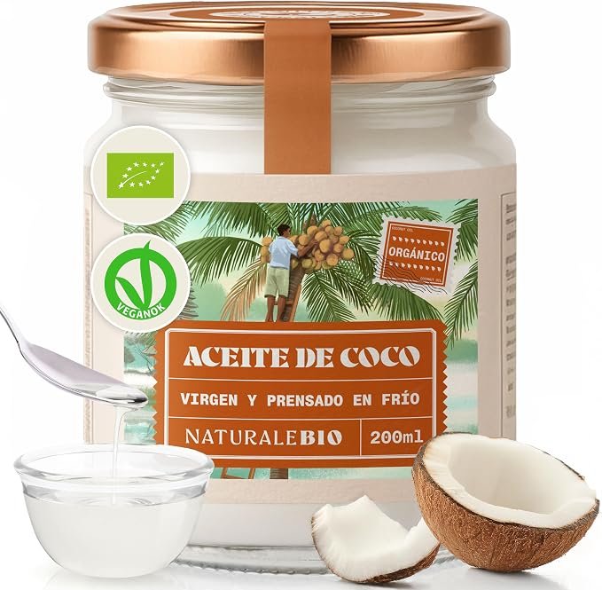 NaturaleBio Aceite de Coco Virgen Bio 200 ml