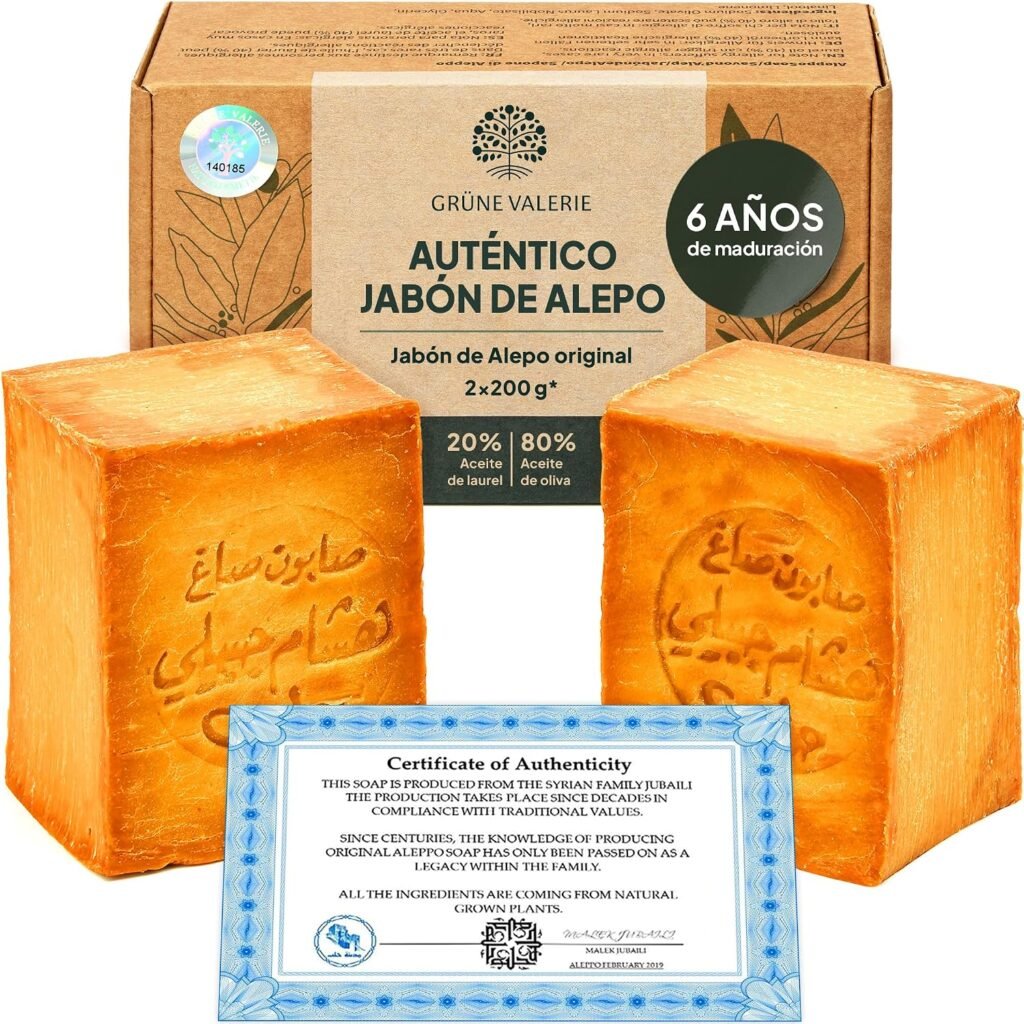 Jabón Original de Alepo 80% Oliva 20% Laurel 2x200g