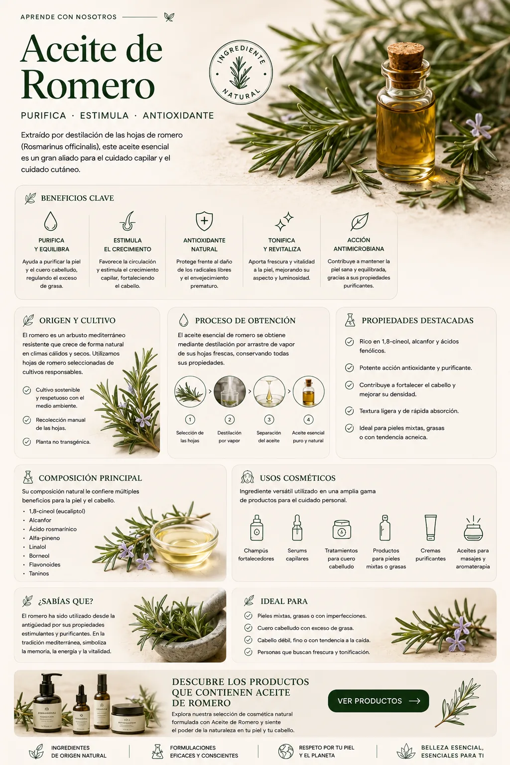 Aceite de Romero: propiedades y beneficios