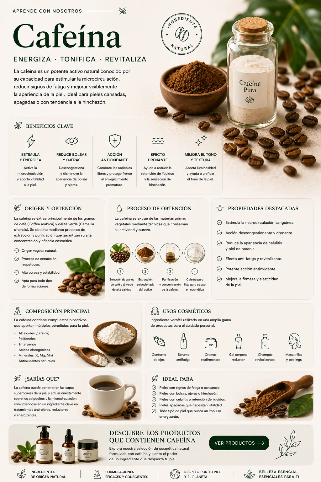 Cafeína: propiedades y beneficios