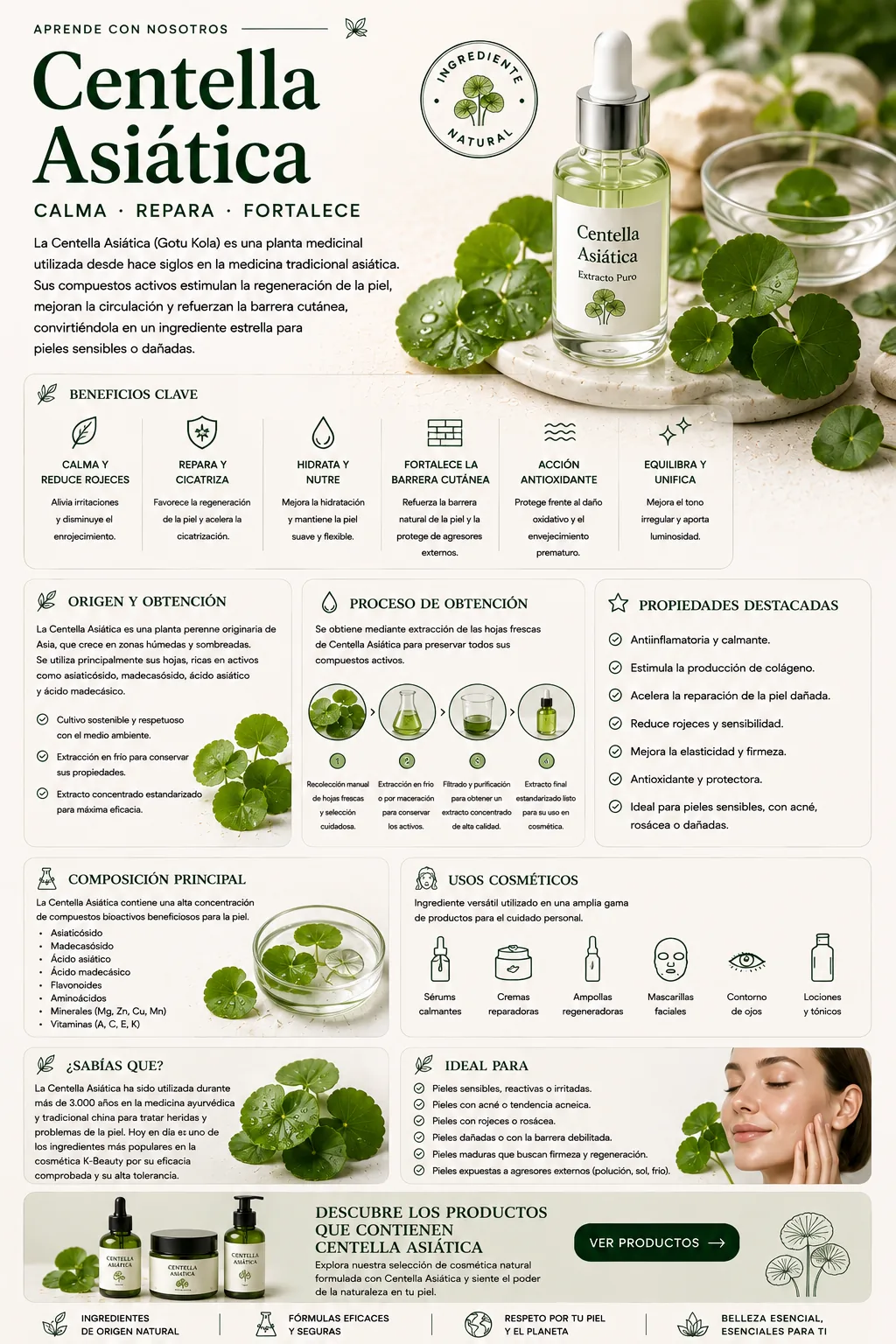 Centella Asiática: propiedades y beneficios