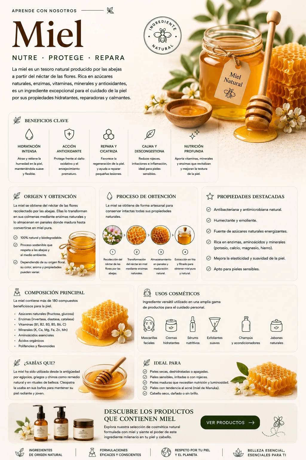 Miel: propiedades y beneficios