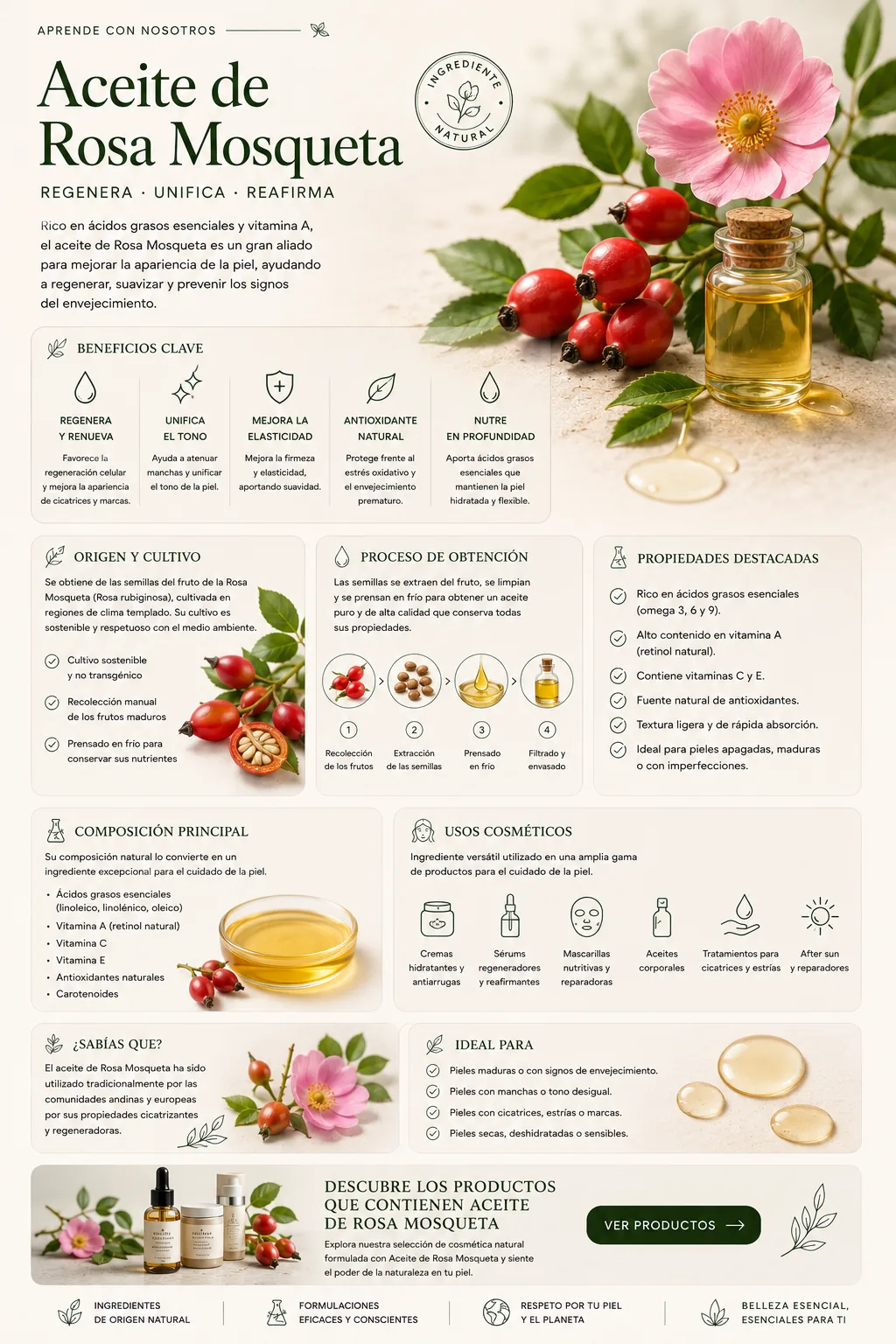 Aceite de Rosa Mosqueta: propiedades y beneficios