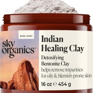 Sky Organics Bentonite Clay - Arcilla Bentonita Pura 454 g